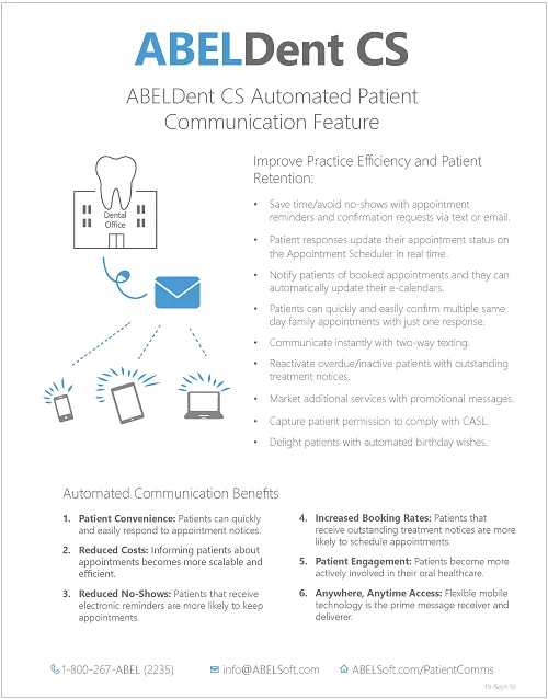 ABELDent Cloud Patient Communications Brochure