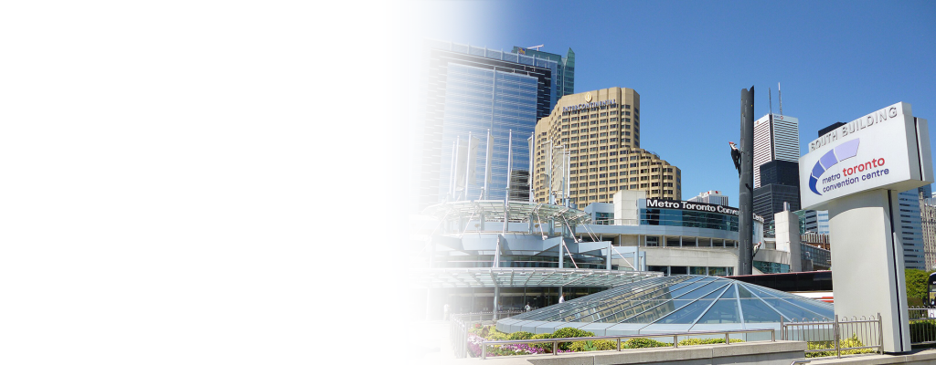 The Metro Toronto Convention Center outside sign.